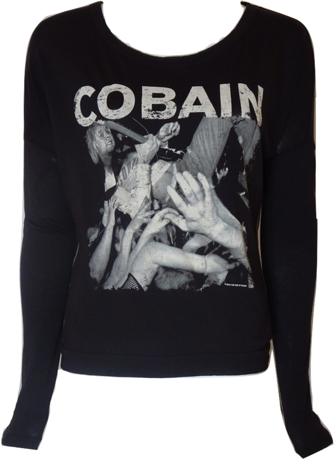 Kurt Cobain Long Sleeve T-shirt - Poster: Kurt Cobain, 32x24in. (742x1024), Png Download