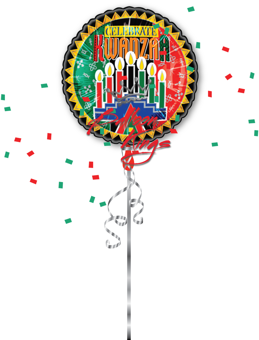 Celebrate Kwanzaa - 18" Celebrate Kwanza - Mylar Balloons Foil (1068x1280), Png Download