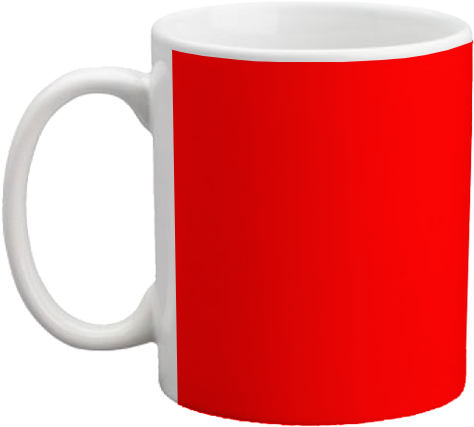 Custom Coffee Mug- Red Backgrounds - Green Coffee Mug Png (500x500), Png Download