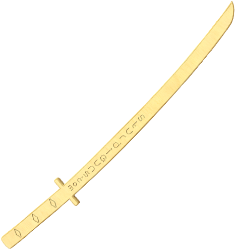 Ninja Sword Junior - Real Ninja Sword (498x500), Png Download