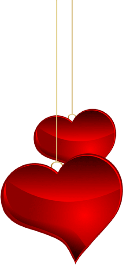 Free Png Hanging Hearts Png Images Transparent (480x1018), Png Download