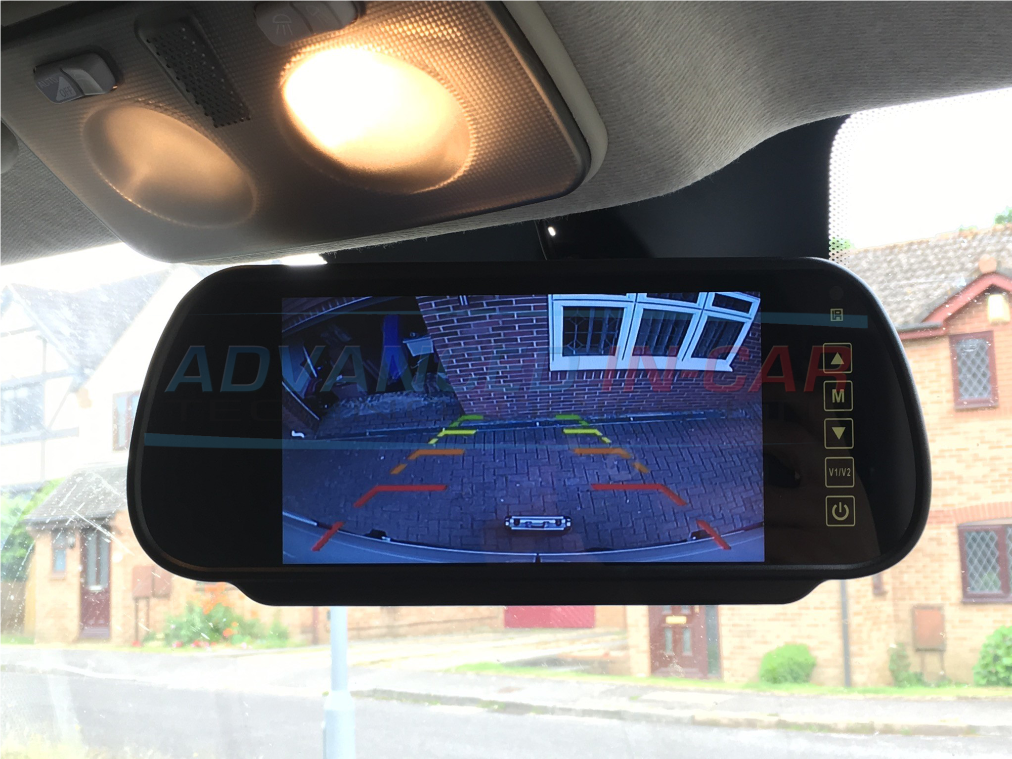 Universal Rear View Mirror - Rear Mirror Backup Camera (2000x2000), Png Download