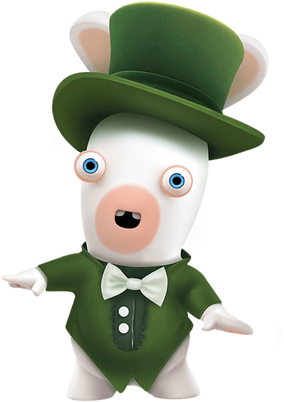Leprechaun Transparent Png Clip Art Free Library - Rabbids Crazy Rush (618x618), Png Download