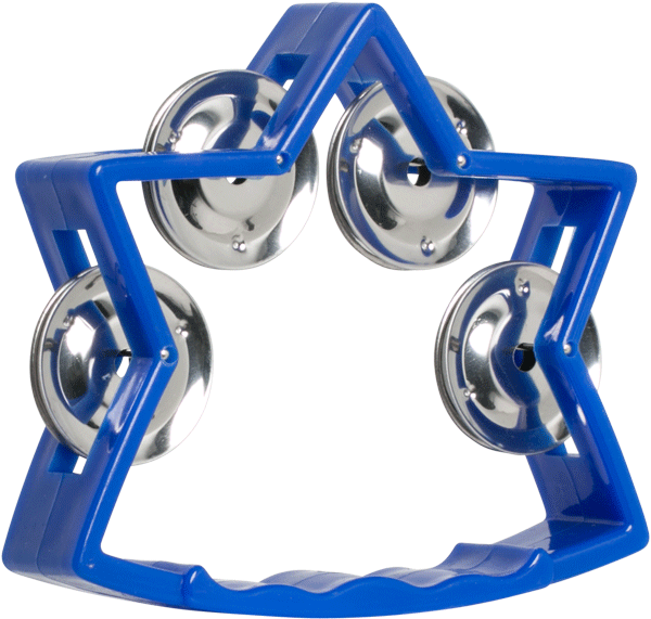 Mano Percussion Tmp27bl Junior Star Tambourine 5 Inch - Child (700x700), Png Download