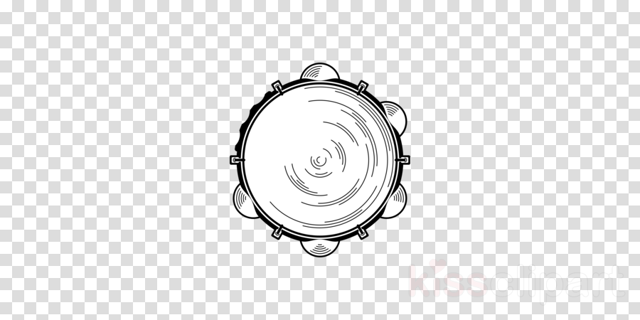 Pandeiro Clipart Pandeiro Tambourine - Korean Flag Brush Stroke (900x450), Png Download