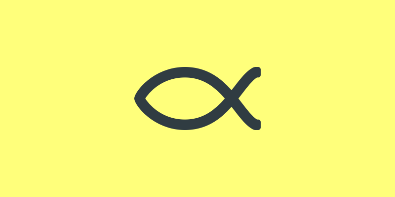 A “pessoa De Cristo” - Fish (800x400), Png Download