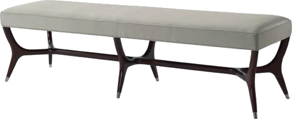 Keno Bros Manhattanwooden Upholstered Bench Keno4414 (1024x419), Png Download