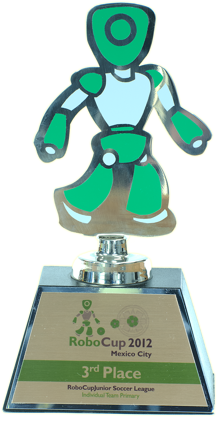 Robocupjunior 2012 Soccer Primary World 3rd Place Award (849x1610), Png Download