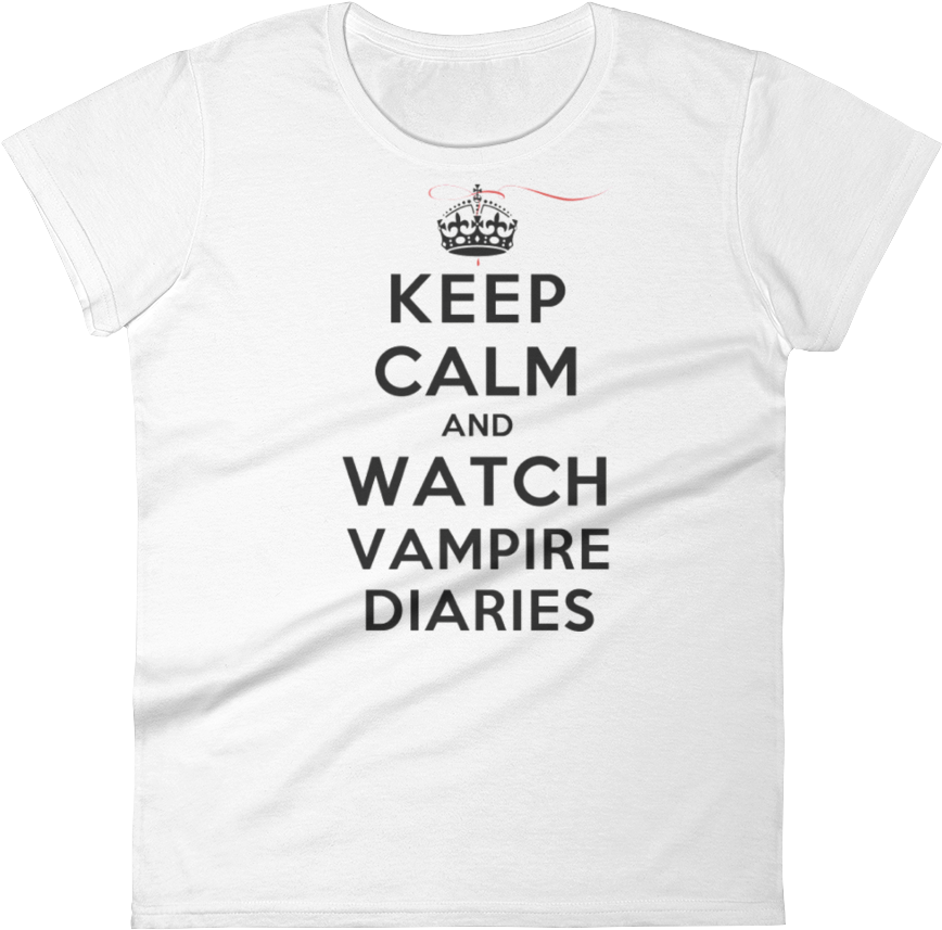 Keep Calm And Watch Vampire Diaries T-shirt - Harley Quinn Black And White (1000x1000), Png Download