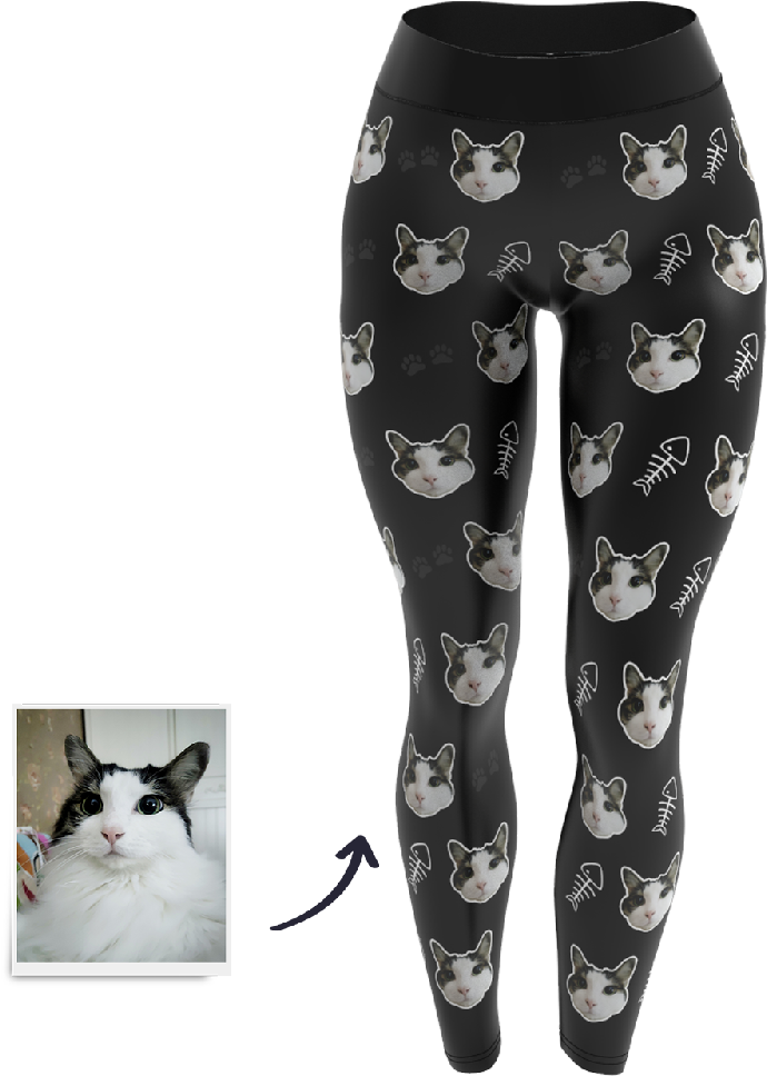 Custom Face Leggings - Leggings (1000x1000), Png Download