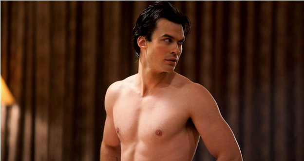 Ainda Não Há Notícias Oficiais Sobre Renovação Ou Cancelamento - Vampire Diaries Damon Naked (950x331), Png Download