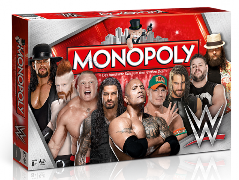 Monopoly *wwe Wrestling* - Wwe Monopoly Uk (988x988), Png Download