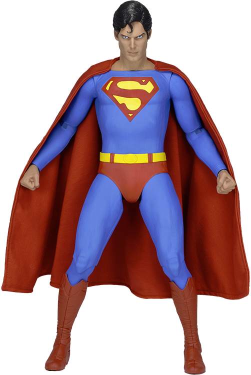 Christopher Reeve Superman 1/4th Scale Action Figure - Neca Superman Reeve (502x750), Png Download