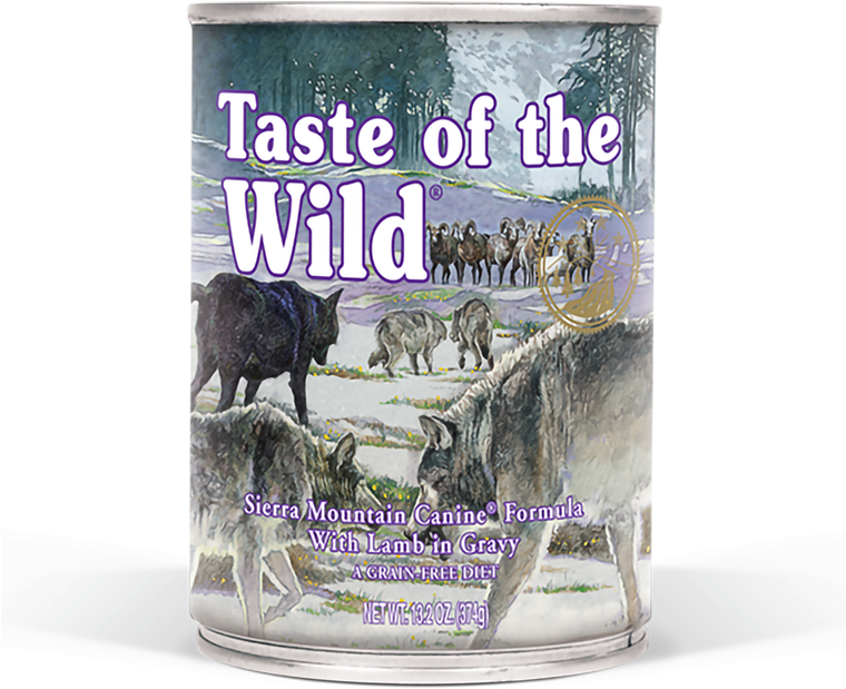 Taste Of The Wild Sierra Mountain Canine Canned Dog (759x681), Png Download