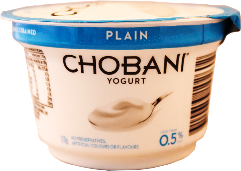 Picture Of Chobani Yogurt Plain 170g - Chobani No Fat Black Cherry Yoghurt 170g (800x576), Png Download