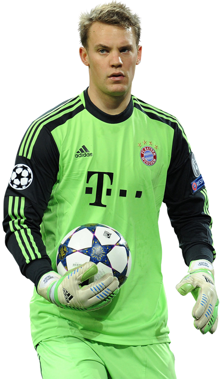 Manuel Neuer - Champions League (430x739), Png Download