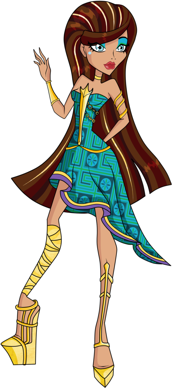 The Canterville College Cleo De Nile By Costantstyle-d5c5be9 - Monster High Cleo De Nile (614x1302), Png Download