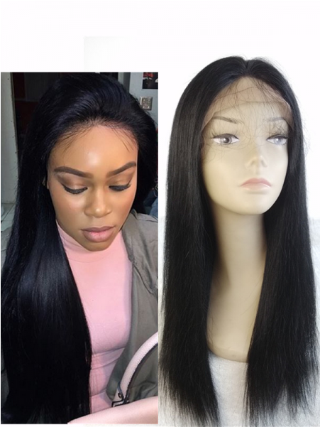 Linda- Chinese Virgin Human Hair Wigs For Women Black - Silky Straight Chinese Virgin Hair (600x600), Png Download