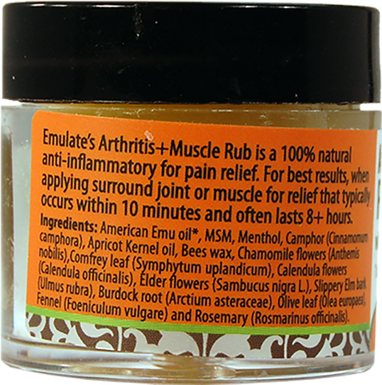 Download Arthritis & Muscle Rub Emu Oil Full Size PNG Image PNGkit