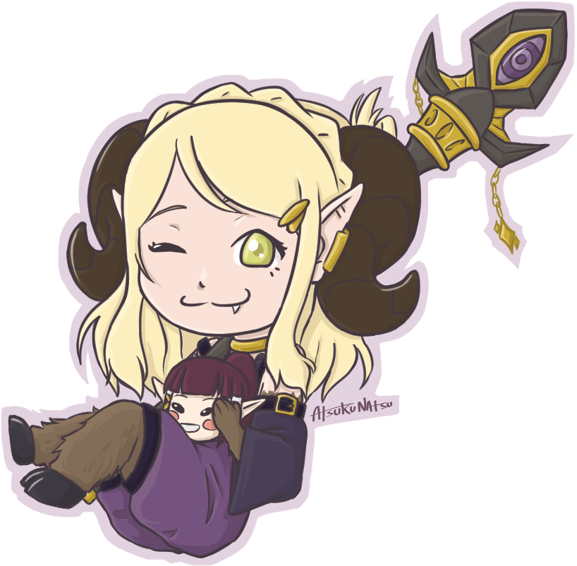 Happy Birthday Mari Of Course I Drew My Little Demon - Cartoon (900x900), Png Download
