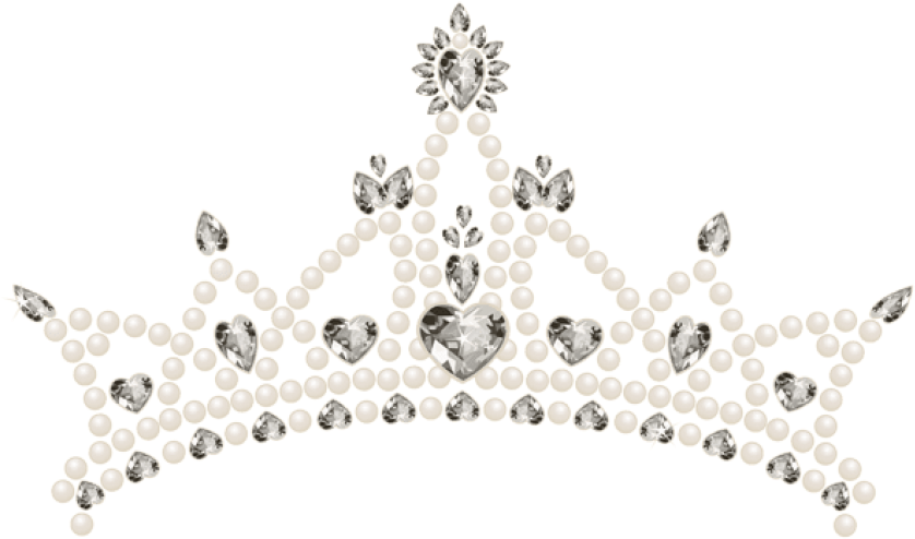 Free Png Tiara With Hearts Transparent Png Images Transparent (850x506), Png Download