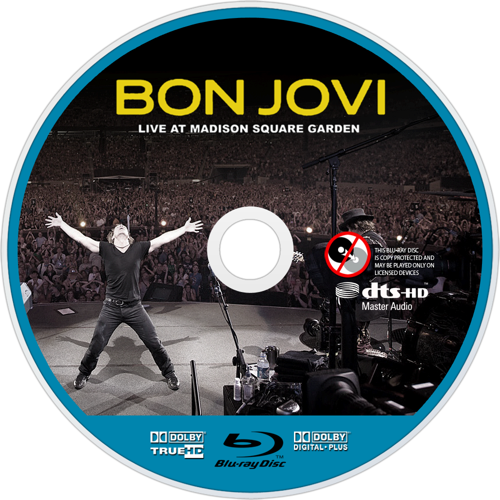 Live At Madison Square Garden Bluray Disc Image - Bon Jovi - Live At Madison Square Garden [regio Free (1000x1000), Png Download