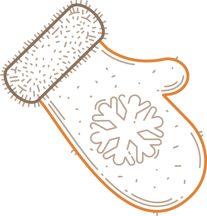 Graphic Transparent Download Drawing Glove Snowflake - Drawing (696x725), Png Download