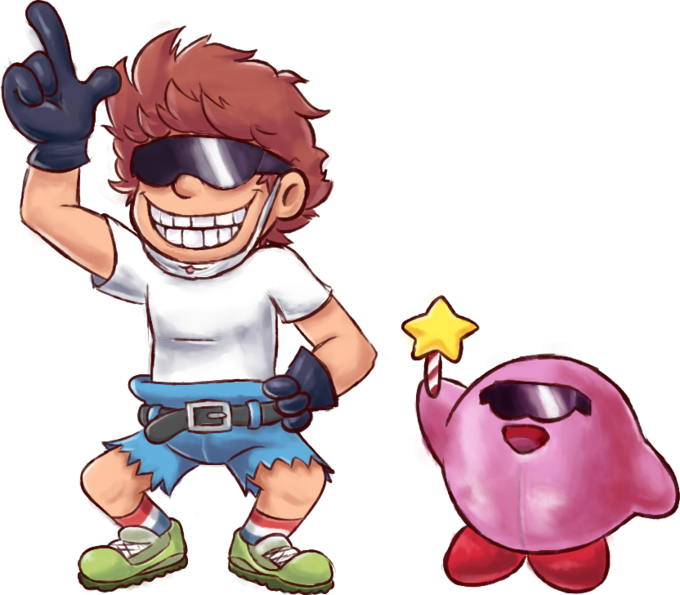 Cartoon Vertebrate Fictional Character Boy Male Child - Transparent Kirb (680x595), Png Download