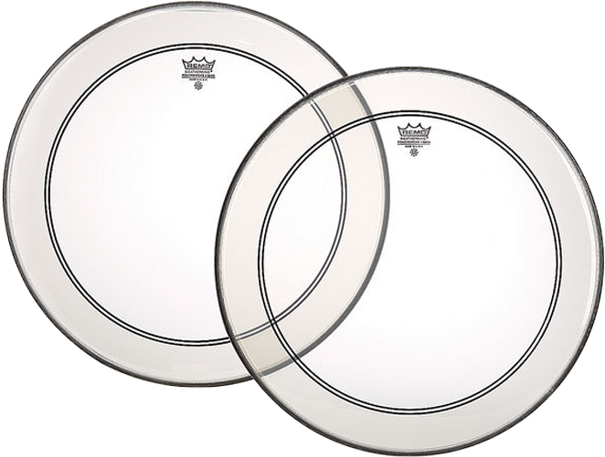Remo P31320c2 Powerstroke 3 20\" Clear Bass Drum Head - Remo 18" Powerstroke 3 Clear (666x518), Png Download