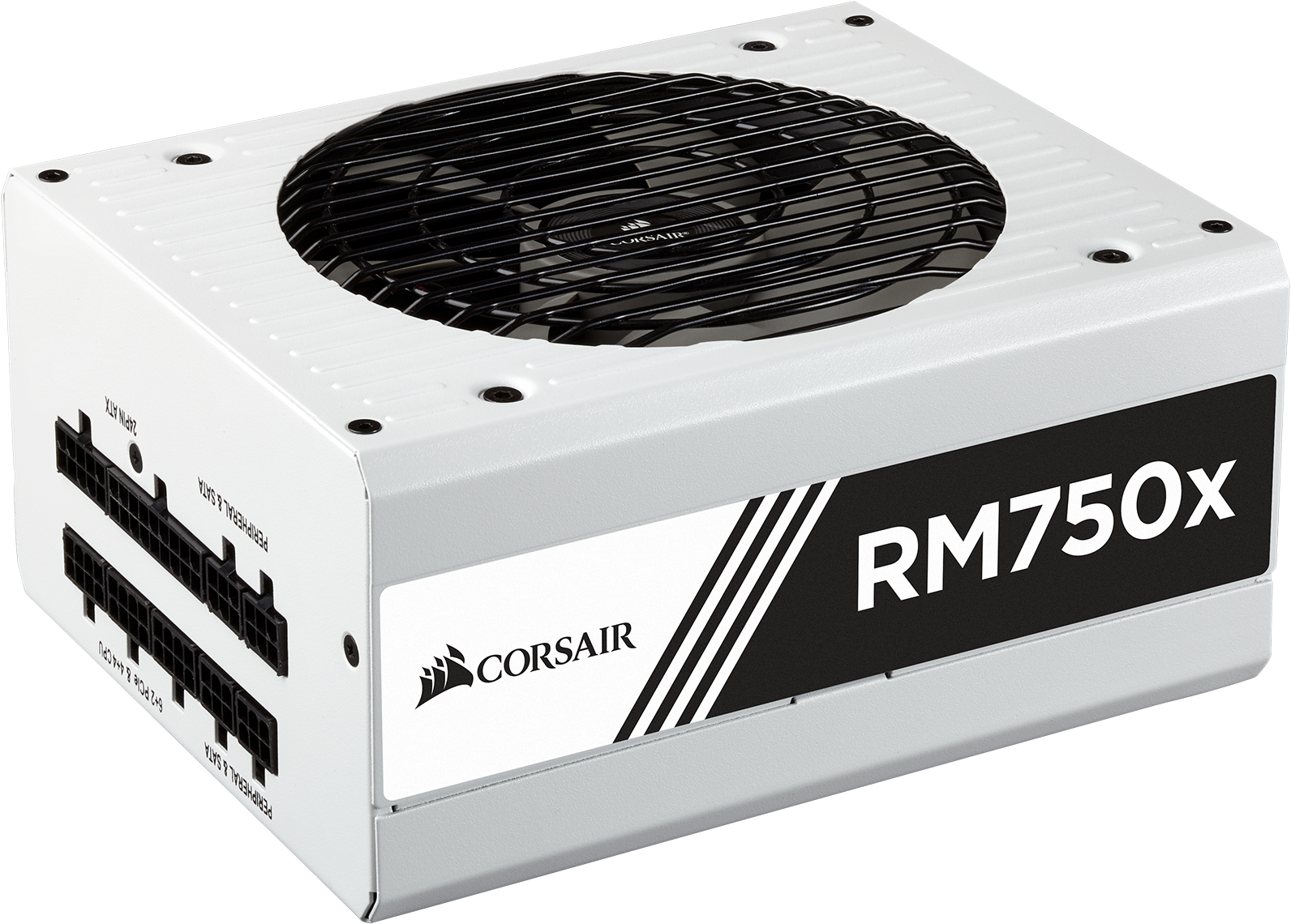 Media - White Corsair Power Supply (1800x1269), Png Download