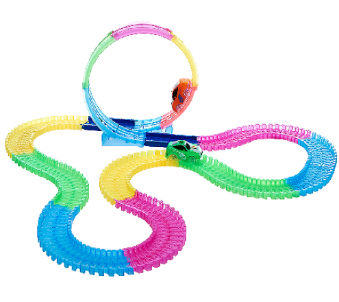 Neon Glow Twister Tracks 360 City Vehicle Series - Mindscope Twister Tracks Trax 360 Loop 15 Feet Of Neon (700x700), Png Download