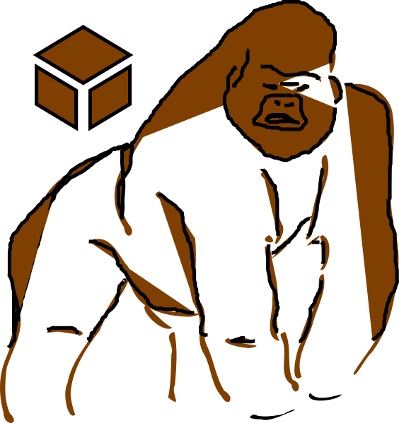 Gorilla Clip Art (564x599), Png Download