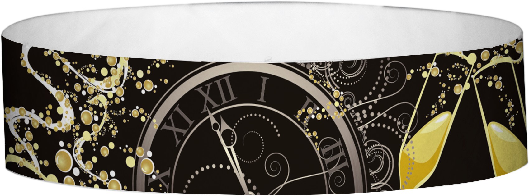 New Year Clock - New Year (1699x631), Png Download