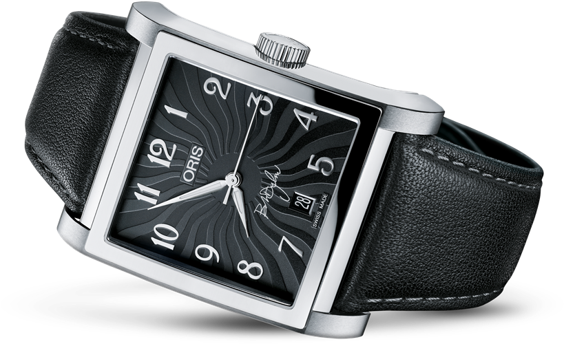 Oris Bob Dylan Limited Edition - Oris Artix Date Steel Black Dial Automatic Men's Strap (906x600), Png Download