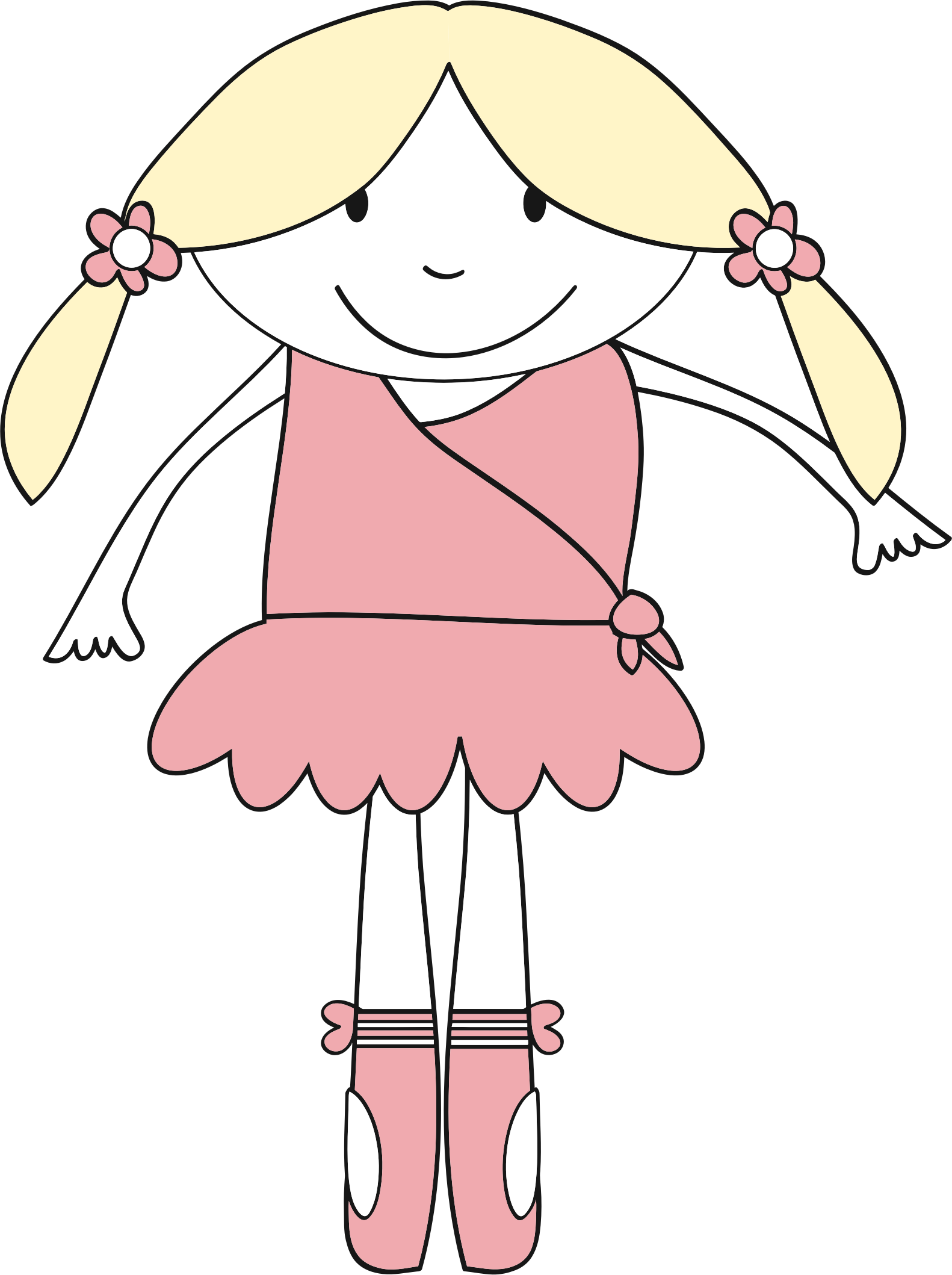 Ballerine Clipart Svg - Baby Prima Ballerina Kissen (1582x2118), Png Download