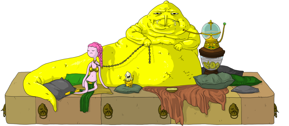 “princess Bubblegum / Earl Lemongrab ” - Adventure Time Lemongrab Fanart (1280x682), Png Download