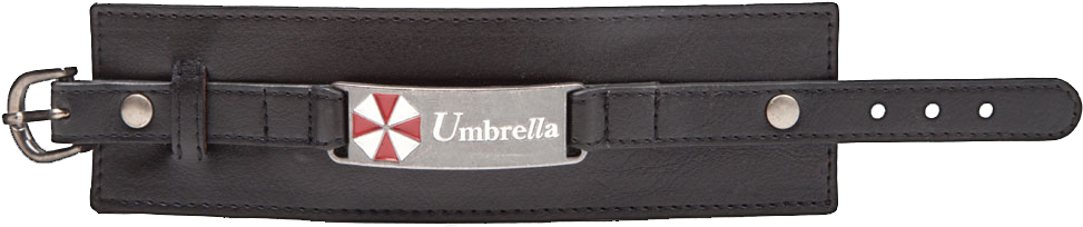 Resident Evil Armband Mit Umbrella Logo - Capcom Resident Evil Wristband With Matal Plate (1000x308), Png Download