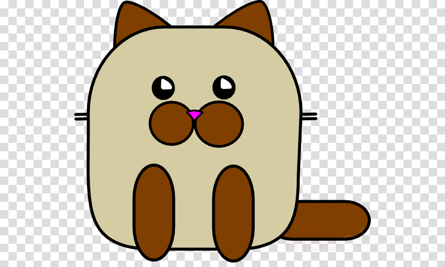 Dog Clipart Whiskers Siamese Cat Clip Art - No Background Animated Fruits (900x540), Png Download