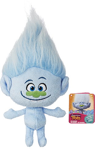 Trolls Hug & - Trolls: Basic Plush Soft Toy (311x492), Png Download