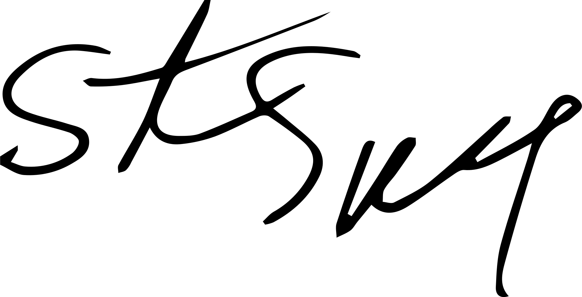 Open - Steven Spielberg Signature (2000x1023), Png Download