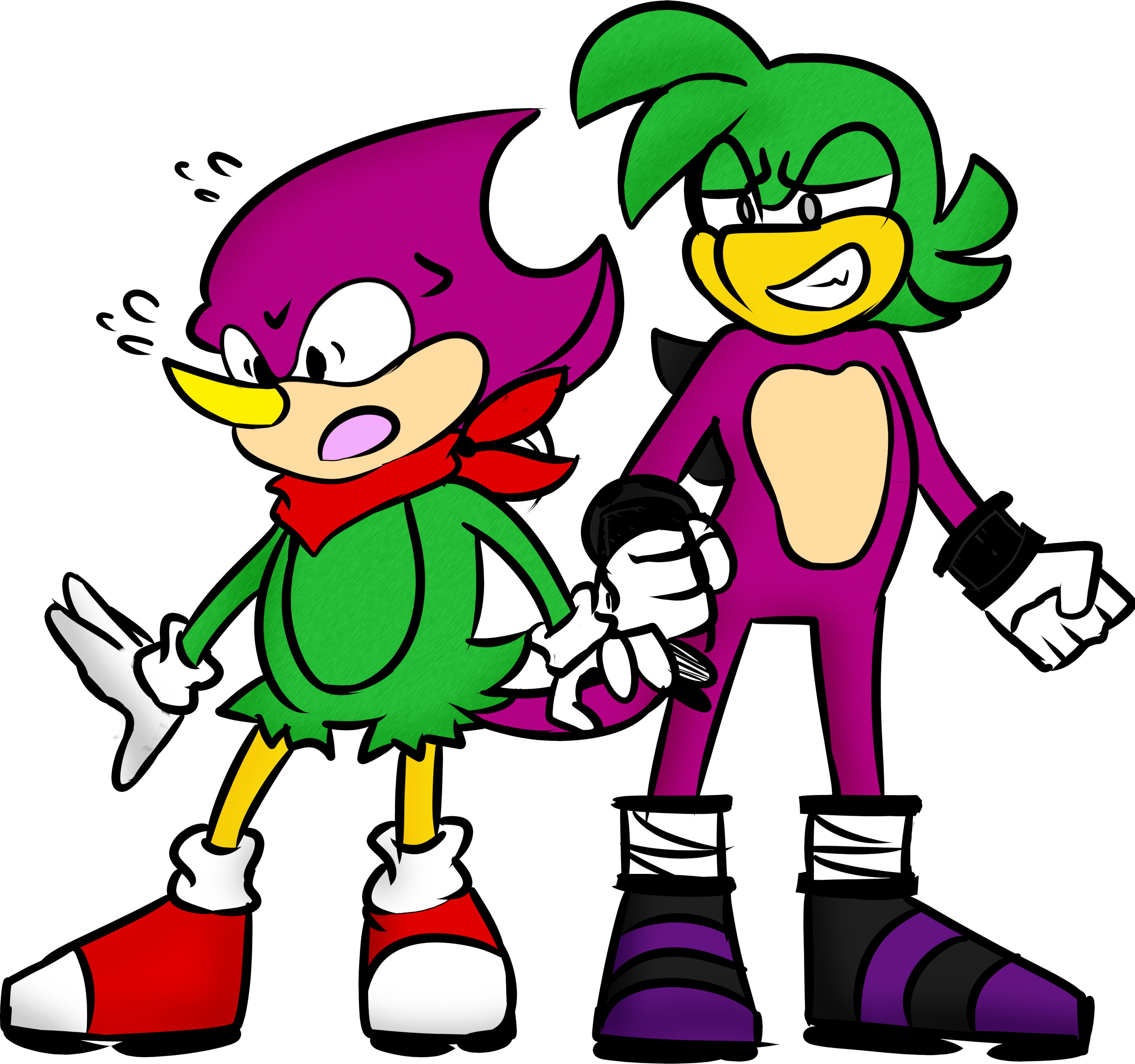 Matt And Nat Sonic Swap - Espio The Chameleon (2811x2636), Png Download