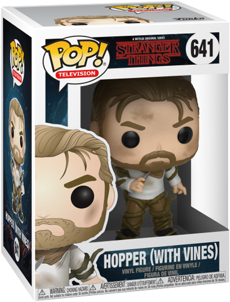 Hopper With Vines Pop Vinyl Figure - Funko Pop Stranger Things (600x600), Png Download