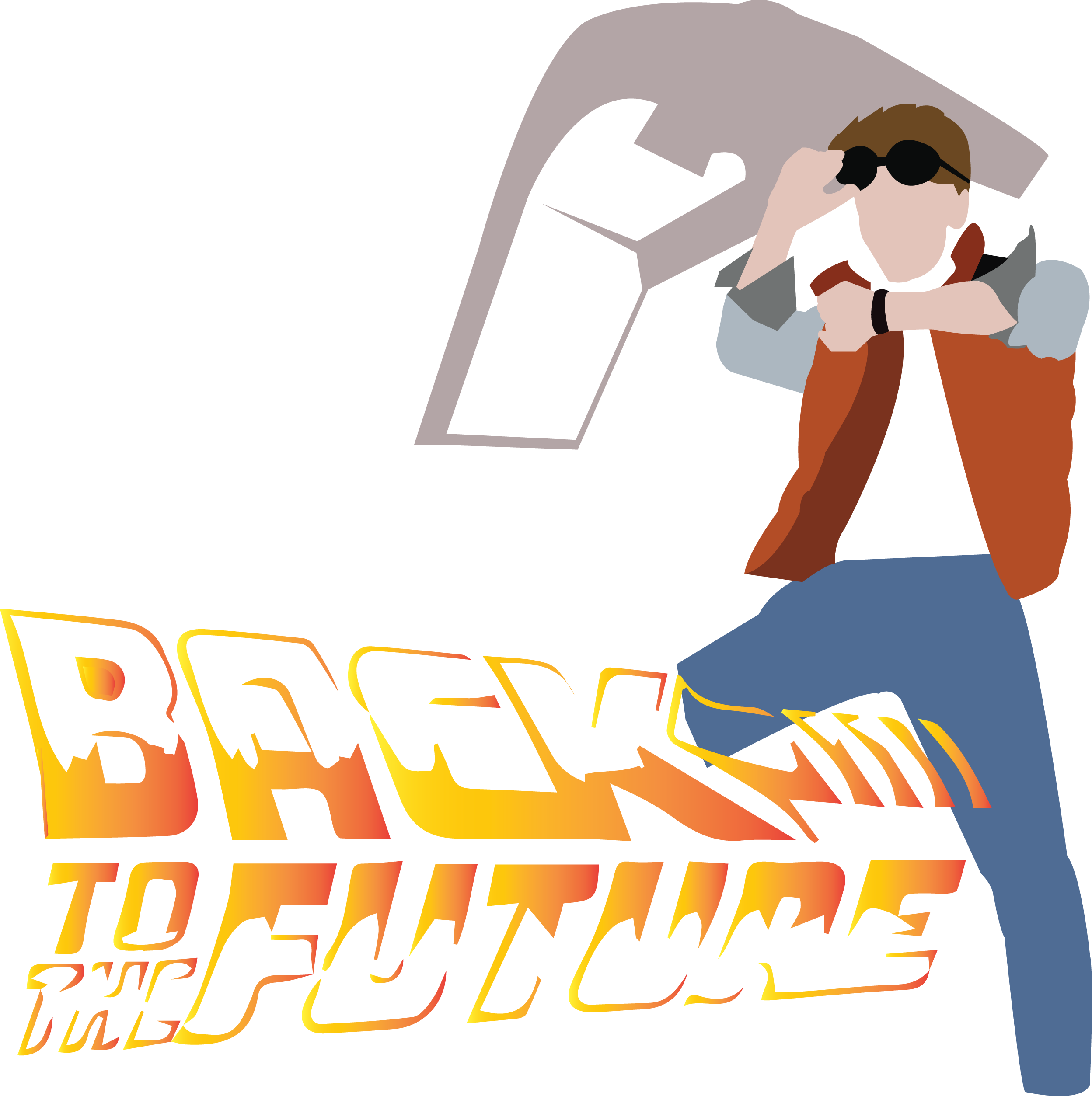 Marty Mcfly - Clip Art (2497x2507), Png Download