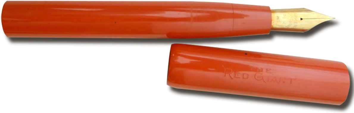 Parker Red Fgiant Red Giant, Vintage Office, Penne, - Filigree Fountain Pen Nibs (1200x404), Png Download