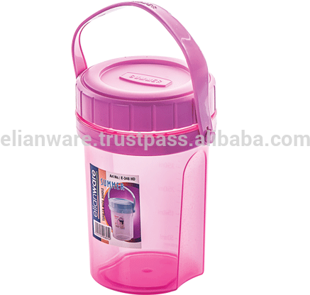 675ml Summer Water Bottle Tumbler With Handle, View - Plastic Bottle (600x600), Png Download
