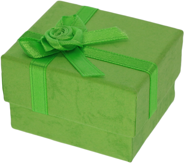 Ring Box Jewelry Box Rectangular Green - Green (800x600), Png Download