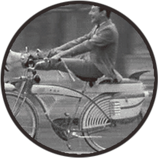 In 1985 Pee-wee's Big Adventure Was A Feature Full - Pee Wee Herman Bike Gif (578x580), Png Download