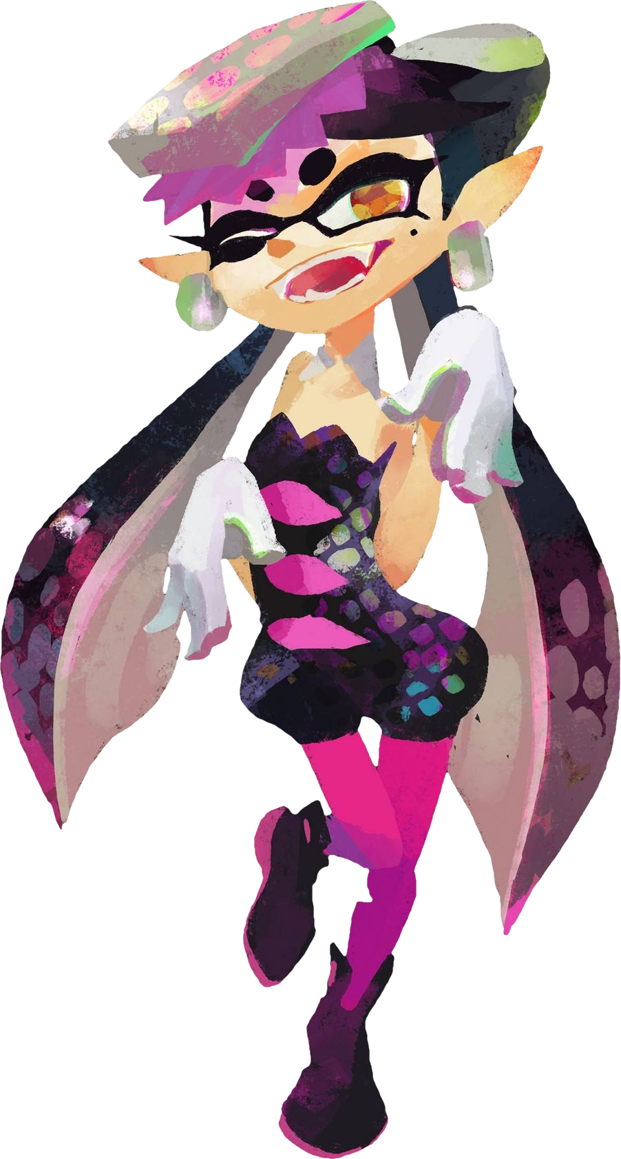 Shared By Squid Sisters Transparent - Splatoon Squid Sisters (902x1682), Png Download