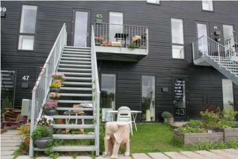 Modern Futuristic Scandinavian Architecture Kibbutz-like - Siding (800x533), Png Download
