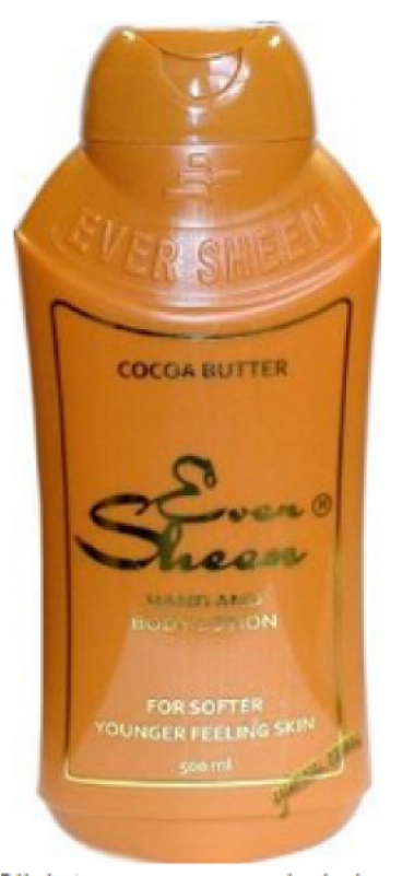 Ever Sheen Cocoa Butter Hand And Body Lotion 500 Ml - Cocoa Butter Ever Sheen (800x800), Png Download